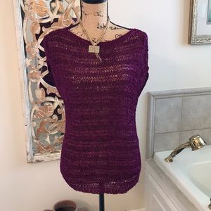 White House Black Market crochet top